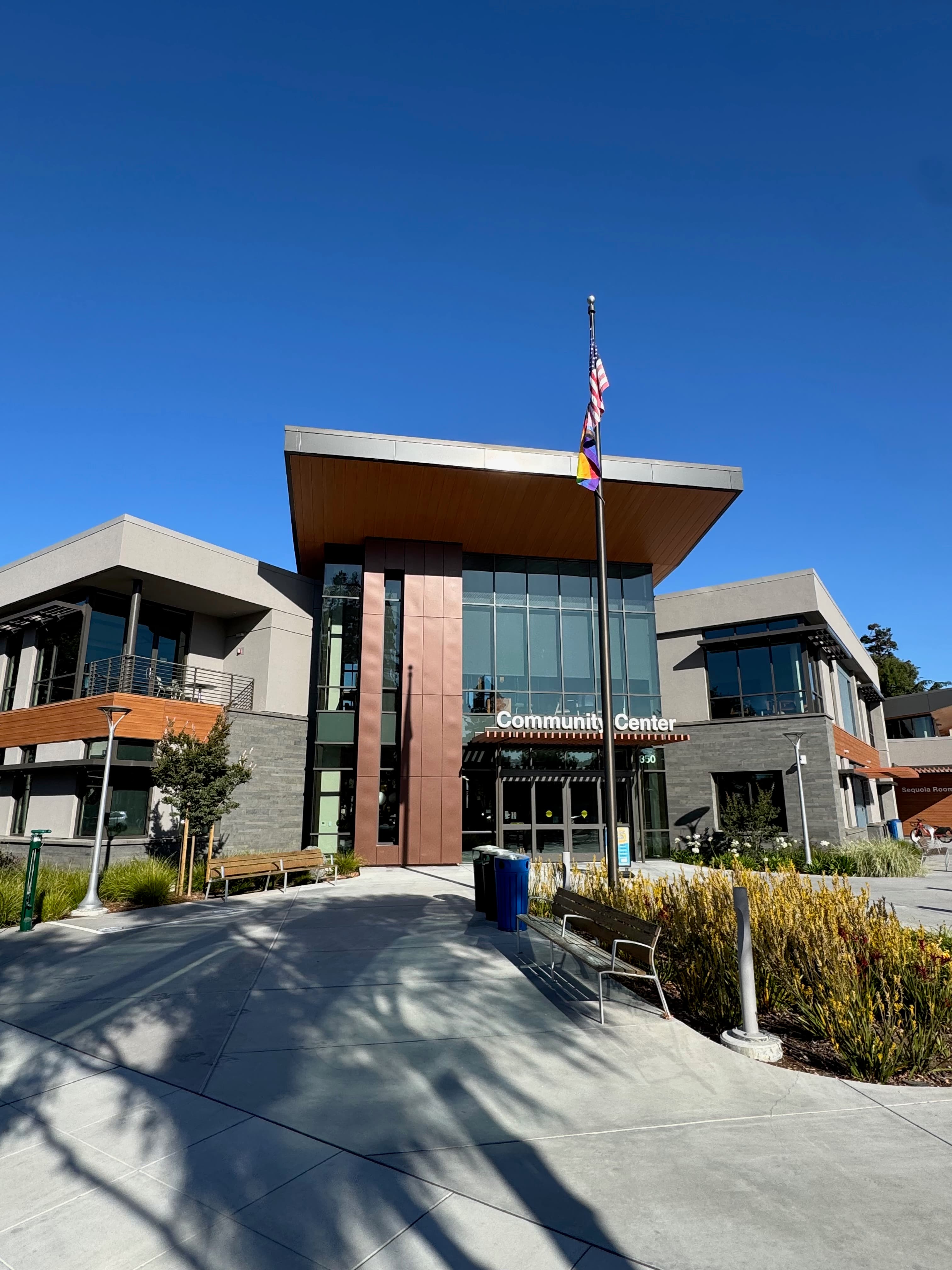 Modern commercial community center building